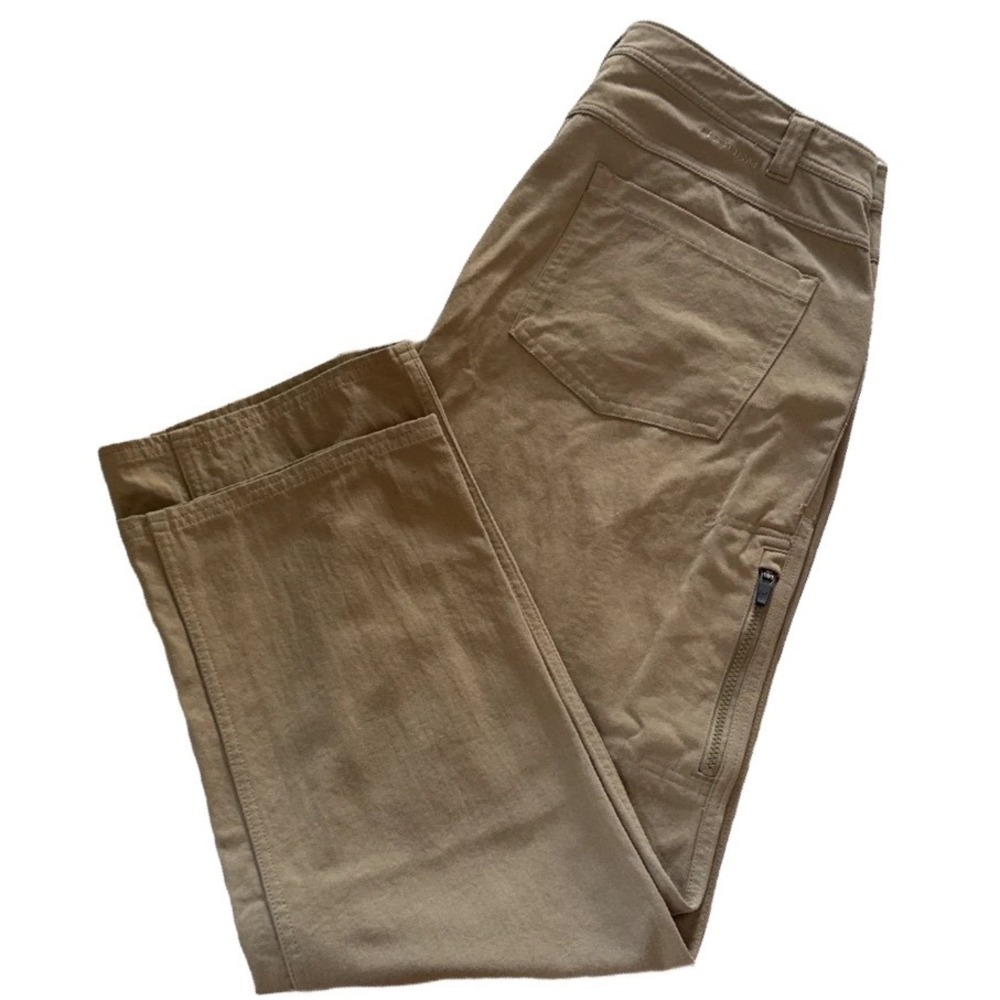 Under Armour Storm Loose Fit Pants Mens 36x30 Tan Khaki Side Zip Pocket 0937